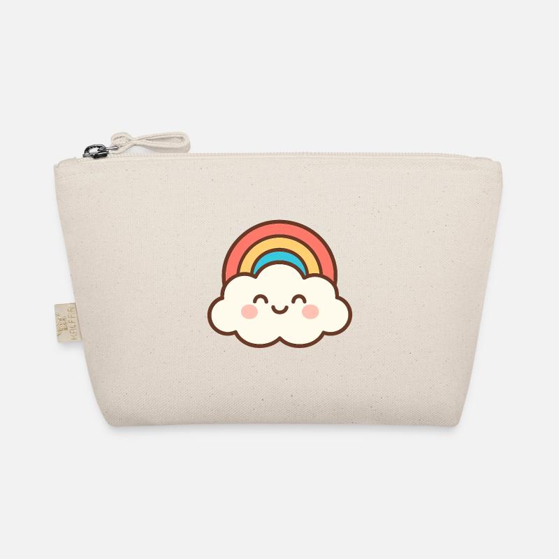 Cloud Smile Regenbogen Bio-Täschchen