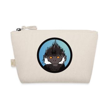 Singe Bleu Badge Illustration - Trousse biologique - nature - Devant