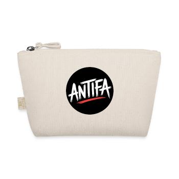 Antifa – Antifaschistisches Merch - Bio-Täschchen - Natur - Vorne