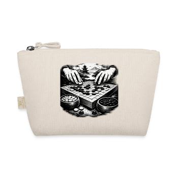 Go Board Game – Zen Strategy Illustration - Organic Pouch - nature - Front