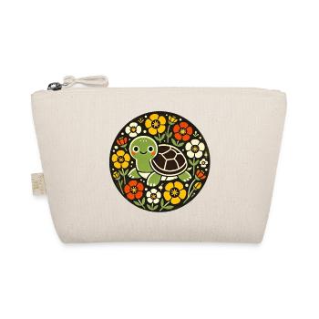 Petite tortue au milieu du cercle floral - Trousse biologique - nature - Devant