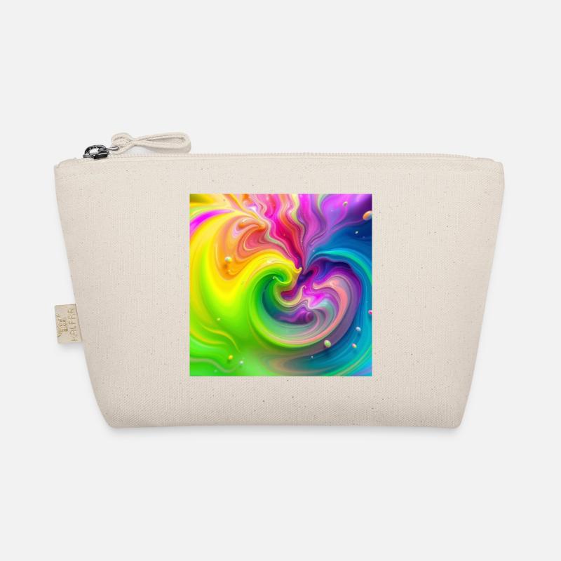 Tourbillon de couleurs Arc-en-ciel néon Trousse biologique