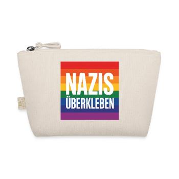 Nazis überkleben - Antifa Tee - Bio-Täschchen - Natur - Vorne