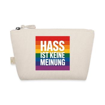 Hass ist keine Meinung - Antifa Tee - Bio-Täschchen - Natur - Vorne
