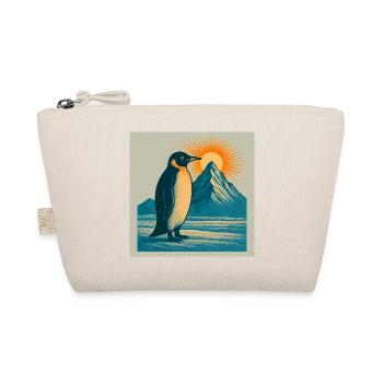 Pinguin im Sonnenaufgang am Bergmeer - Bio-Täschchen - Natur - Vorne