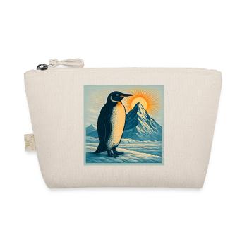 Penguin Sonnenaufgang über Eisbergen - Organic Pouch - nature - Front