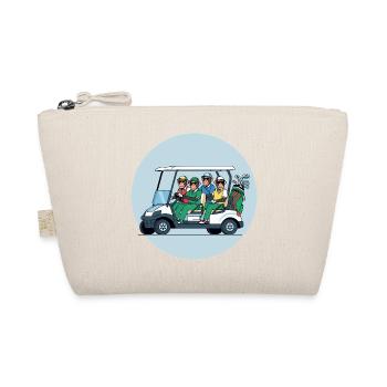 Golf troupe in golf cart - Organic Pouch - nature - Front