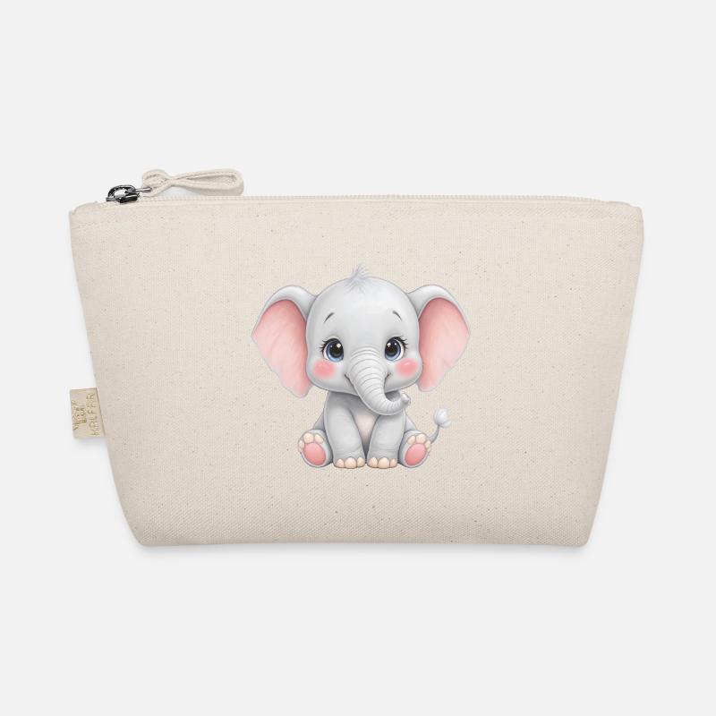 Dessin animé câlin bébé éléphant Trousse biologique