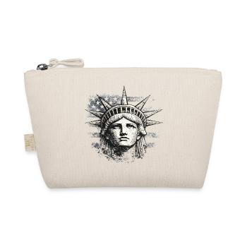 Freiheitsstatue mit US-Flagge - Bio-Täschchen - Natur - Vorne