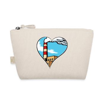 Industry Heart Factory Love Statement Environmental Protection - Organic Pouch - nature - Front