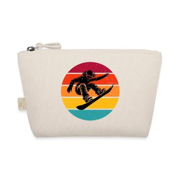Motif de snowboard frais pour le snowboard féminin - Trousse biologique - nature - Devant