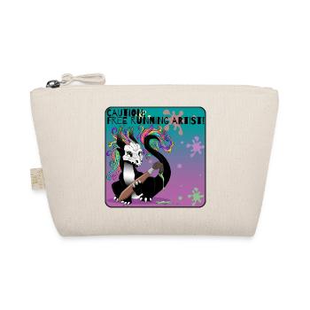 Attention: Freelance Running Artist - Organic Pouch - nature - Front