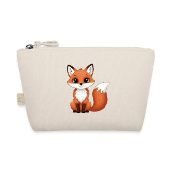 Süßer Fuchs im Cartoonstil - Bio-Täschchen - Natur - Vorne