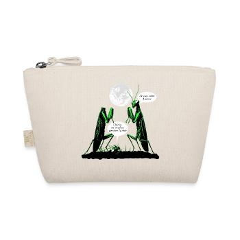 YOU MAKE ME LOSE MY MIND (love, praying mantis) - Organic Pouch - nature - Front