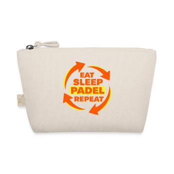 Déclaration d’athlète récurrent Eat Sleep Padel - Trousse biologique - nature - Devant
