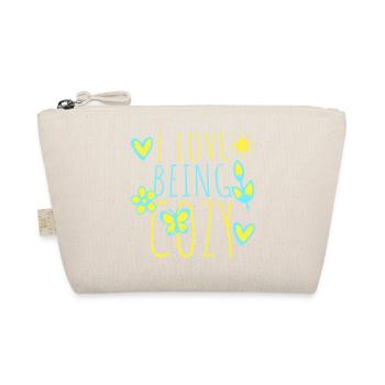 I Love Being Cozy Gemütlichkeit Zuhause Entspannt - Bio-Täschchen - Natur - Vorne