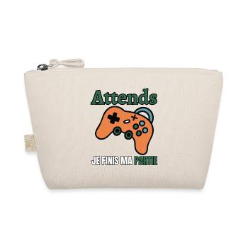 Wait, I'm finishing my game - Organic Pouch - nature - Front