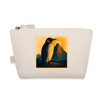 Sun penguin at the mountain panorama - Organic Pouch - nature - Front