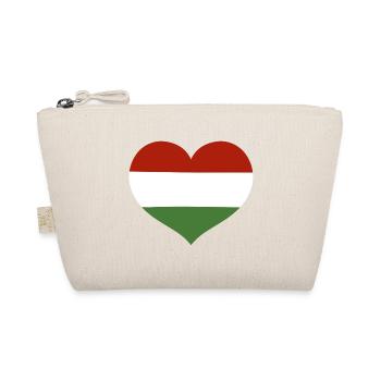 Cœur du drapeau hongrois - Trousse biologique - nature - Devant