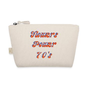 Flower Power 70's | Groovy Retro Orange - Trousse biologique - nature - Devant