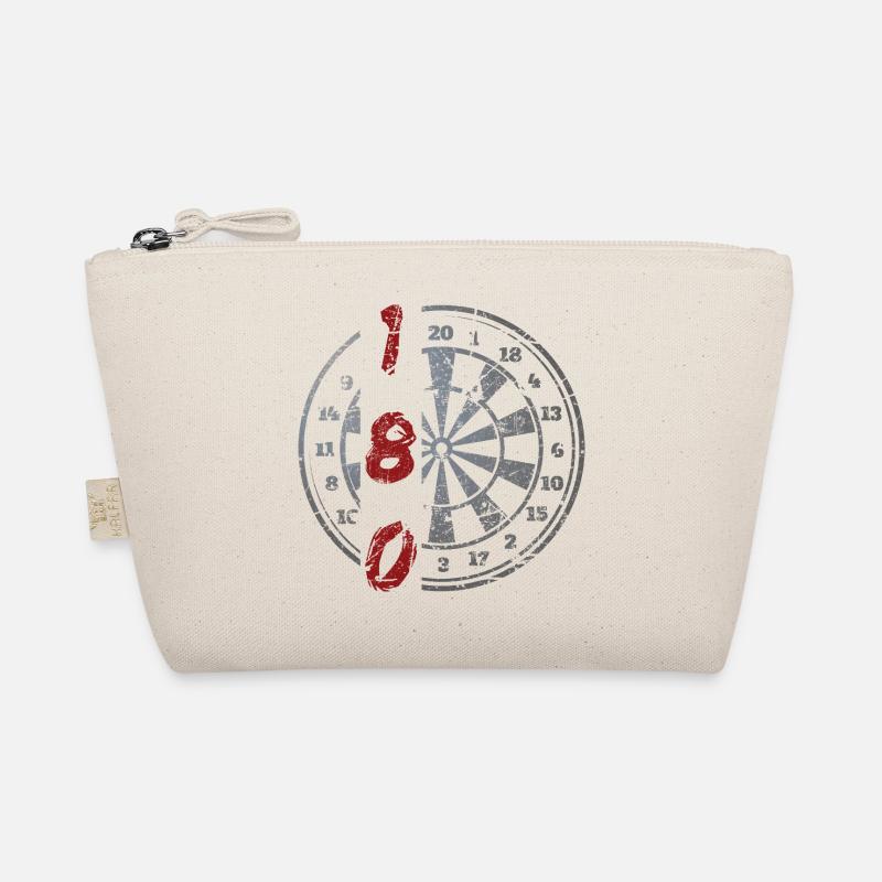 Darts 180 Vintage Dartscheibe - Bio-Täschchen - Natur