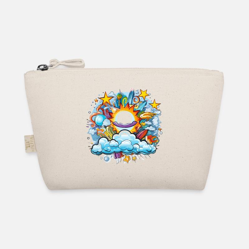 Kosmische Sonnenflug Doodle Bio-Täschchen