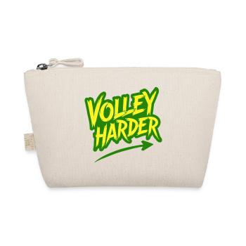 Volley Harder Padel Tennis Power Saying - Organic Pouch - nature - Front
