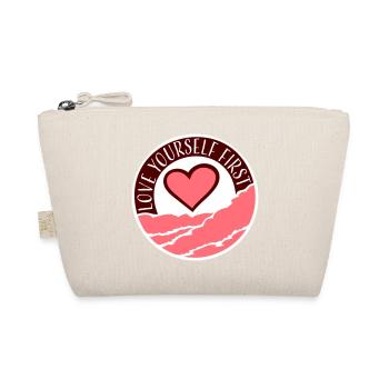 Love Yourself First Self-Love Self-Care - Organic Pouch - nature - Front