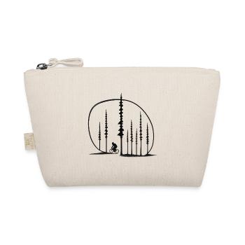 Silhouette de cycliste Forest Path Idée d’idée cadeau Amis - Trousse biologique - nature - Devant