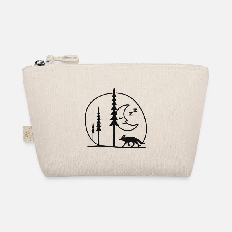Lunar Night Fox Forest Silhouette Fans Gift Organic Pouch