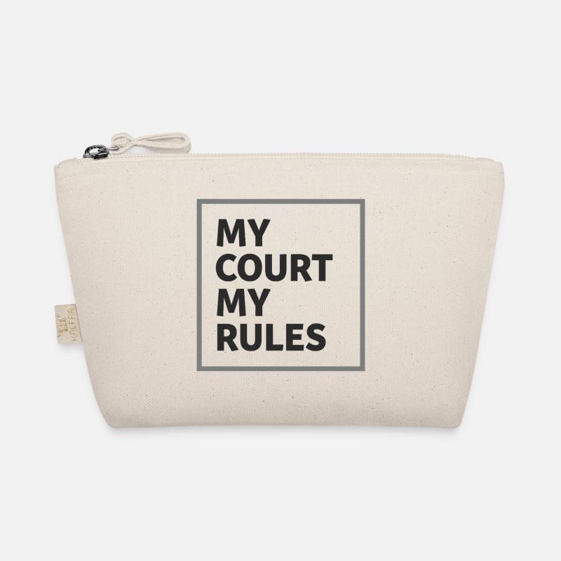 My Court My Rules Padel Tennis Statement Organic Pouch