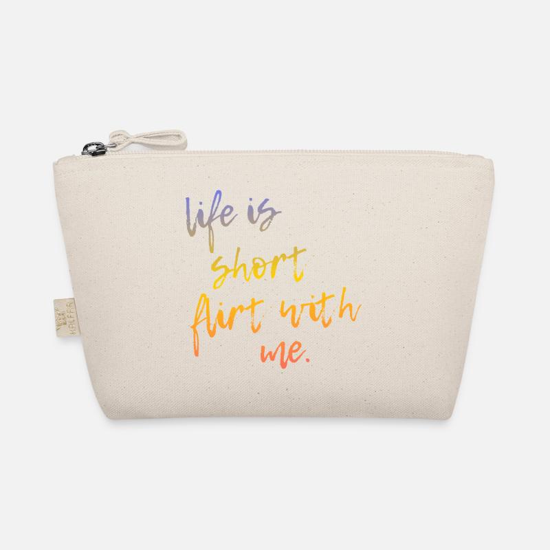 Life is Short Flirt With Me - Tour Gradient Script Bio-Täschchen