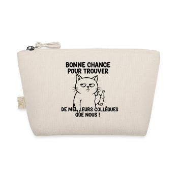 Chat blasé et bière: Bonne chance - Trousse biologique - nature - Devant
