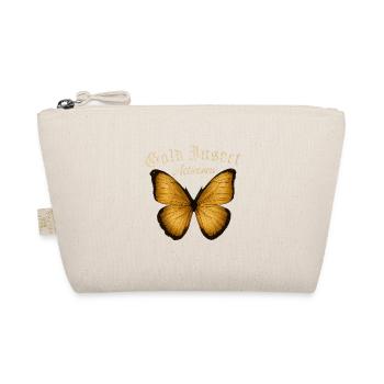 Goldener Schmetterling Fans Aktiv Geschenkidee - Bio-Täschchen - Natur - Vorne