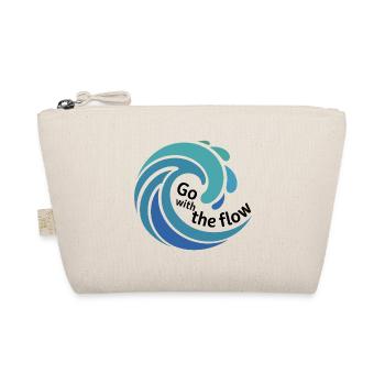 Go with the Flow Wave Art - Organic Pouch - nature - Front