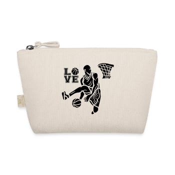 Ich liebe Basketball - Bio-Täschchen - Natur - Vorne