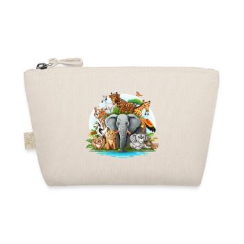 Colorful animal family in the jungle - Organic Pouch - nature - Front
