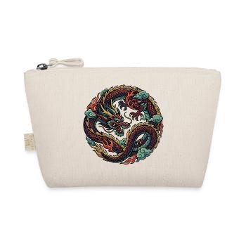 Dragon de feu en cercle Motif Feu Cool Dragon - Trousse biologique - nature - Devant