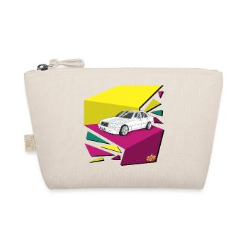 Retro Auto Neonflächen 80‘s - Bio-Täschchen - Natur - Vorne