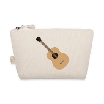 Akustische Gitarrensilhouette - Bio-Täschchen - Natur - Vorne