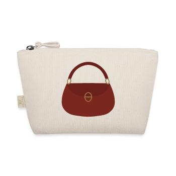 Crimson Handbag Silhouette - Organic Pouch - nature - Front