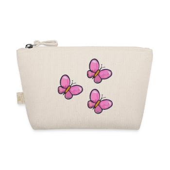 Motif PinkButterfly - Trousse biologique - nature - Devant