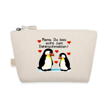 Fête des Mères Enfants Pingouins - Trousse biologique - nature - Devant