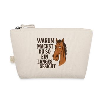 Warum machst du so ein langes Gesicht - Bio-Täschchen - Natur - Vorne