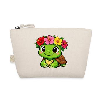 Blossom-crowned turtle - Organic Pouch - nature - Front