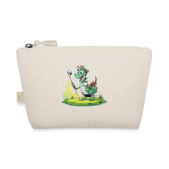 Dragon golfer on the green - Organic Pouch - nature - Front