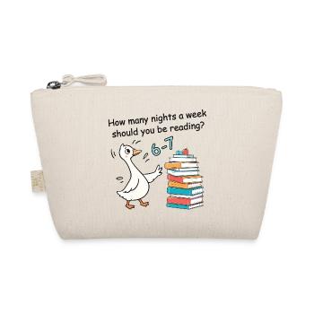 Combien de nuits par semaine tu lis 6-7 - Trousse biologique - nature - Devant