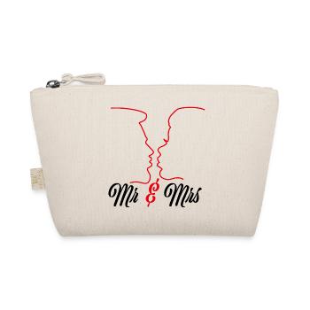 Mr. and Mrs - Just Married - Bio-Täschchen - Natur - Vorne