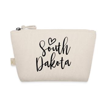 South Dakota Heart Women's Love South Dakota - Organic Pouch - nature - Front