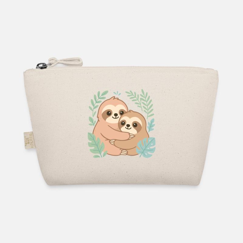 Cuddling sloths in the jungle Organic Pouch